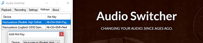 Changer facilement la sortie audio avec Audio Switcher - Informatique générale