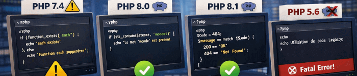 Testez votre code PHP sur plus de 300 versions simultanément