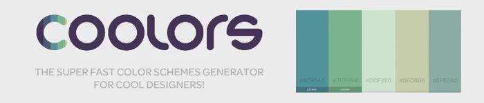 Coolors.co : générez une palette de couleurs rapidement