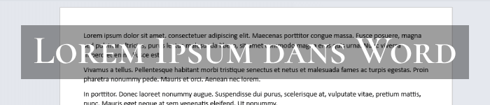 Comment générer un faux texte sur Word avec des formules