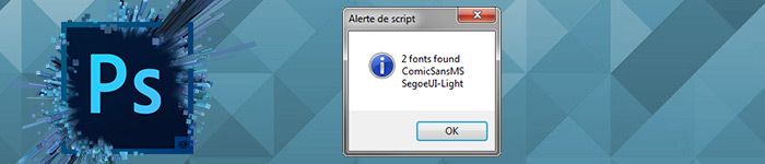Récupérer la liste des polices utilisées dans un PSD en un clic