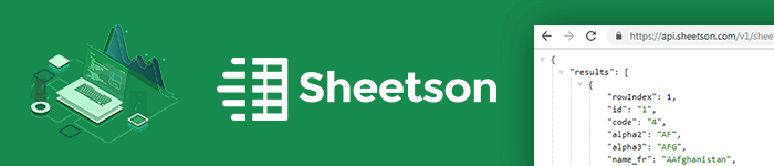 Transformer une feuille Google Sheet en une API RESTful avec Sheetson