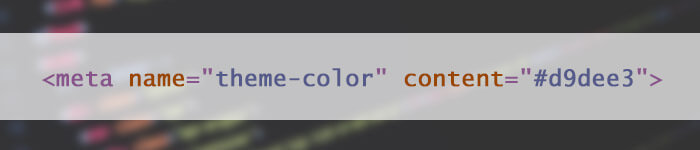 Changer la couleur de l'onglet Chrome sur Android