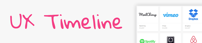 Redécouvrez les interfaces de sites connus avec UX Timeline