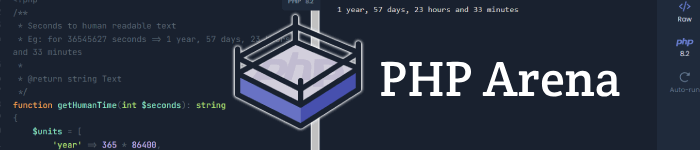Testez votre code PHP directement dans votre navigateur avec PHP Arena