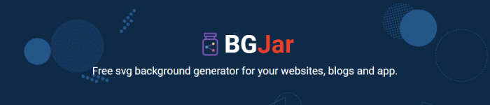 BGJar, un générateur de fonds SVG