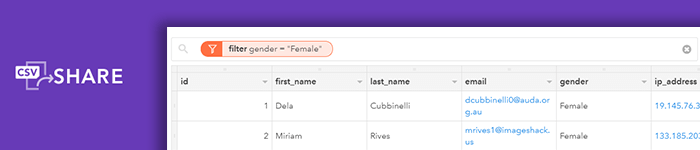 Consultez et partagez des fichiers CSV avec CSVShare