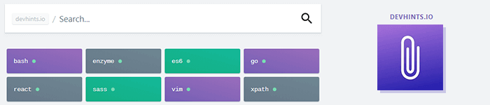 devhints.io, une collection de cheatsheets - Informatique générale devhints.io, une collection de cheatsheets