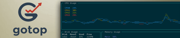 gotop, une alternative à (h)top pour monitorer votre Linux 