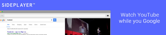Regarder une vidéo Youtube tout en surfant avec SidePlayer