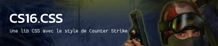 CS16.css : la lib CSS qui fait revivre l'interface de Counter Strike 1.6