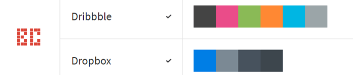 BrandColors : le site qui répertorie les couleurs dominantes des sites connus !