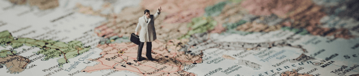 Réprésentation sur une carte des traductions d'un mot anglais